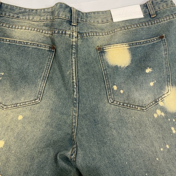 Boohoo Mens Distressed Blue Jeans - Picture 4 of 5
